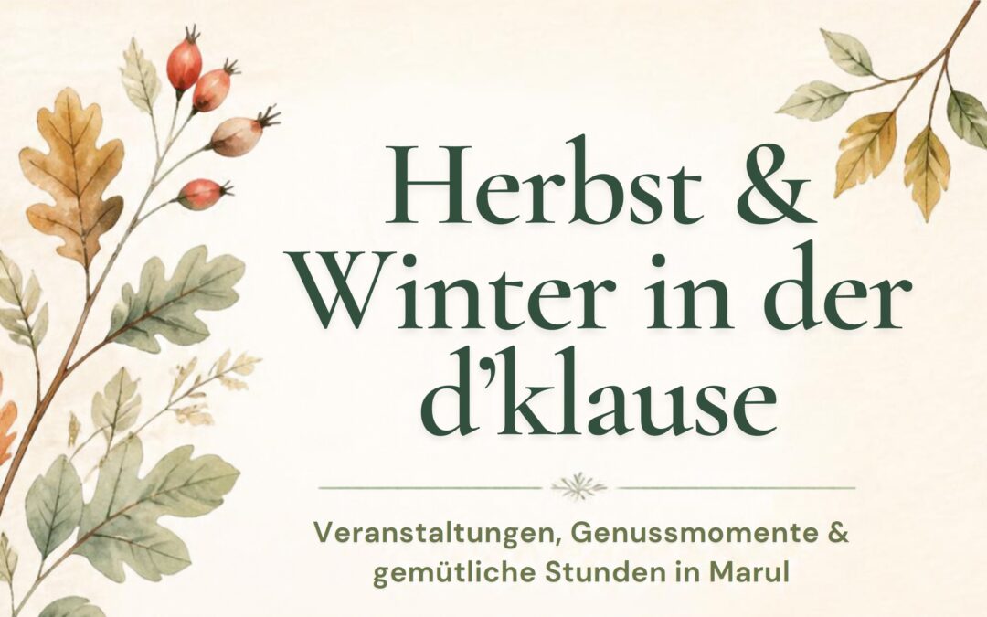 Veranstaltungen Herbst und Winter